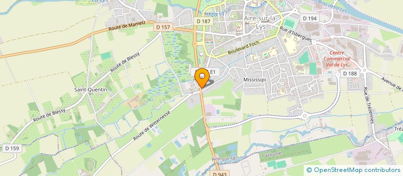 localisation de l'entreprise SCI FIEVET IMMOBILIER  AIRE-SUR-LA-LYS