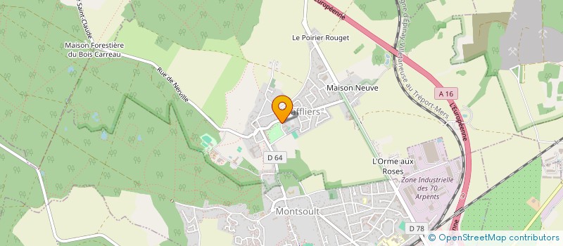 localisation de l'entreprise SCI FIEVET LEFEBVRE  MAFFLIERS