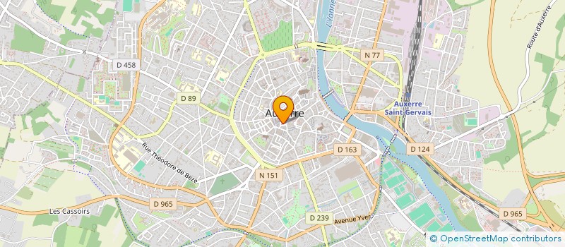 localisation de l'entreprise SCI FIFI à AUXERRE