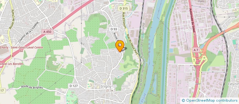 localisation de l'entreprise SCI FIGULA LETORT  IRIGNY