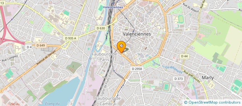 localisation de l'entreprise SCI FIL  VALENCIENNES