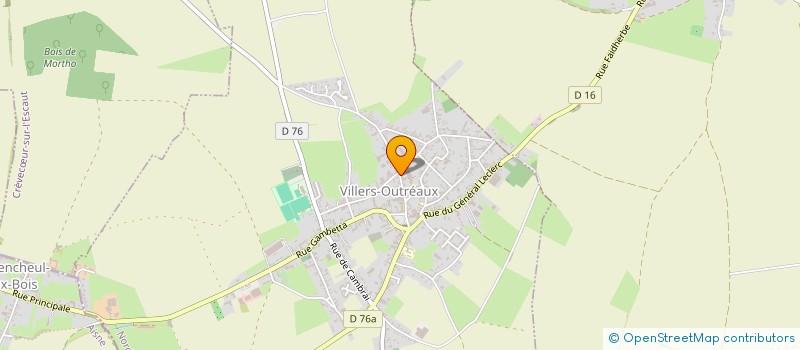 localisation de l'entreprise SCI FIL  VILLERS-OUTREAUX