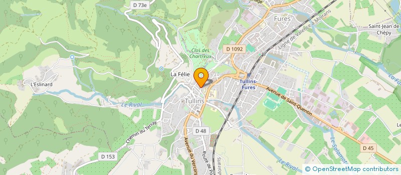 localisation de l'entreprise SCI FILA  TULLINS