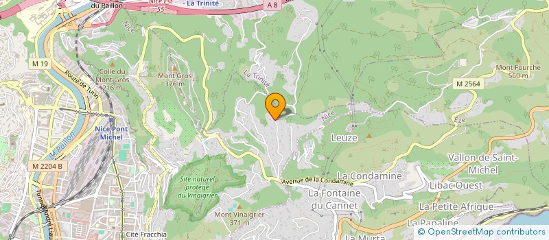 localisation de l'entreprise SCI FILAMA à NICE