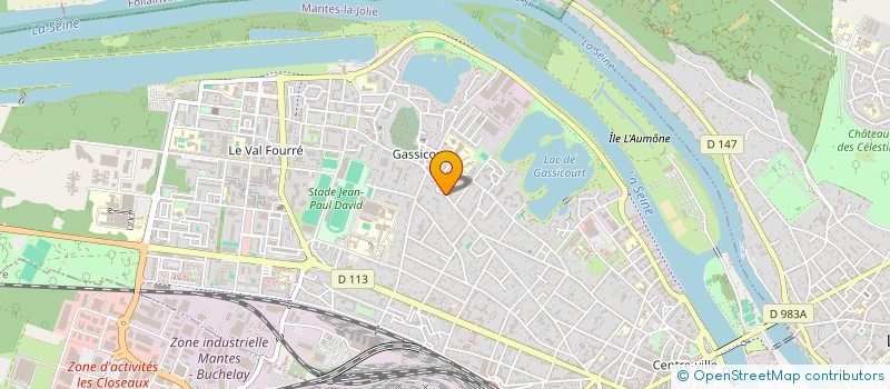 localisation de l'entreprise SCI FILAMANE  MANTES-LA-JOLIE