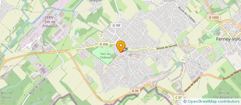 localisation de l'entreprise SCI FILAO à PREVESSIN-MOENS