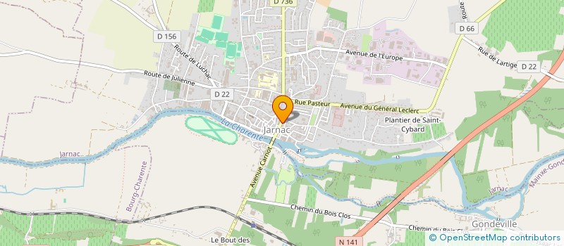 localisation de l'entreprise SCI FILAU à JARNAC