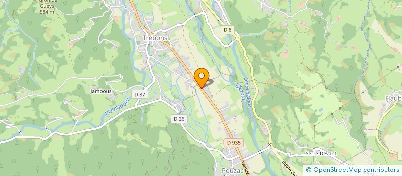 localisation de l'entreprise SCI FILBET  POUZAC