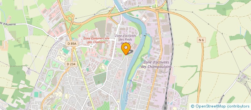 localisation de l'entreprise SCI FILEX à AUXERRE