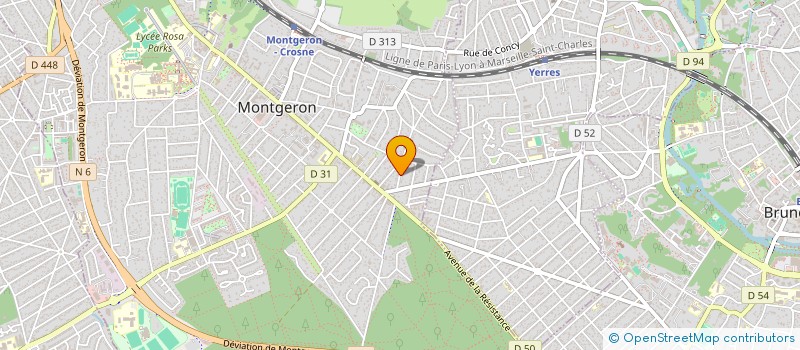 localisation de l'entreprise SCI FILISSANDRI à MONTGERON