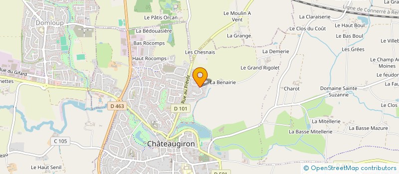 localisation de l'entreprise SCI FILITHEYO  CHATEAUGIRON