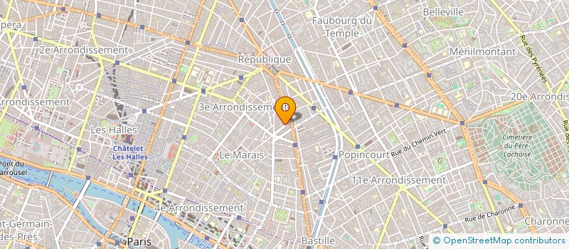 localisation de l'entreprise SCI FILLES DU CALVAIRE  PARIS