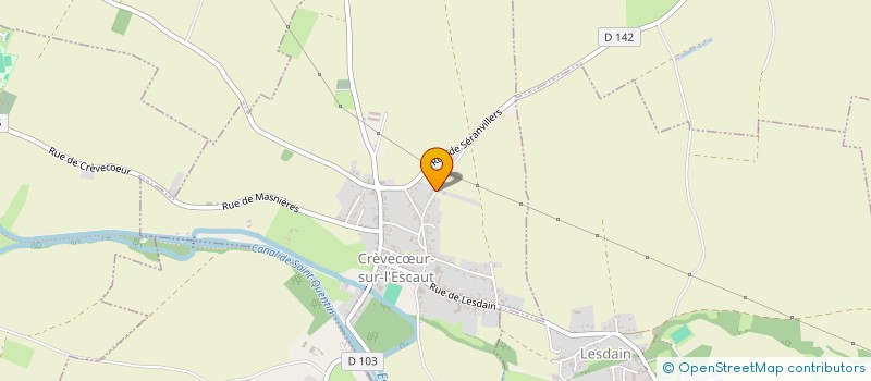 localisation de l'entreprise SCI FILLON-CEBOR  CREVECUR-SUR-L'ESCAUT