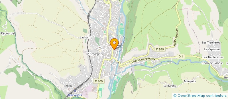 localisation de l'entreprise SCI FILLOZ DELORME  MARVEJOLS