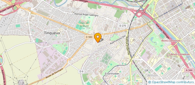 localisation de l'entreprise SCI FILO  TINQUEUX