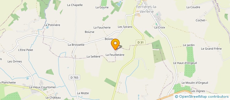 localisation de l'entreprise SCI FILO à FERRIERES-LA-VERRERIE