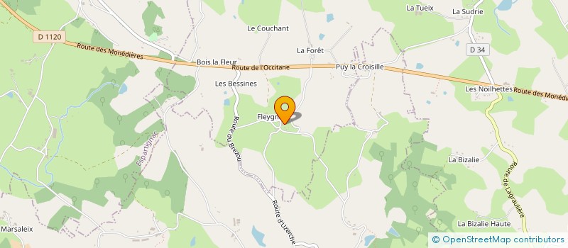 localisation de l'entreprise SCI FILS CREATION MCD  SAINT-JAL