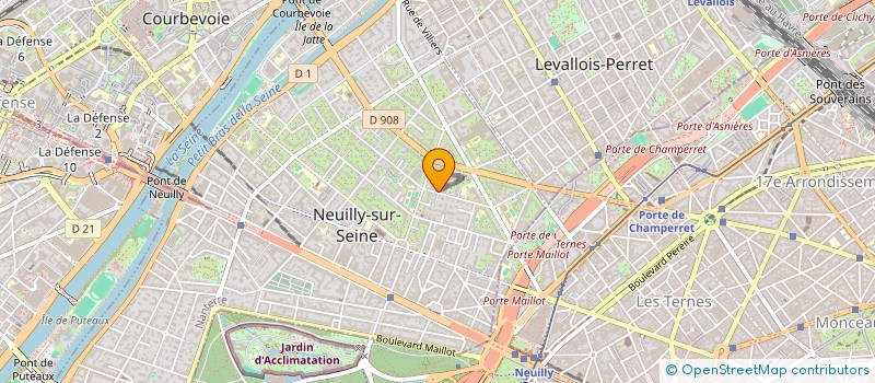 localisation de l'entreprise SCI FILS DE LA ROSE  NEUILLY-SUR-SEINE