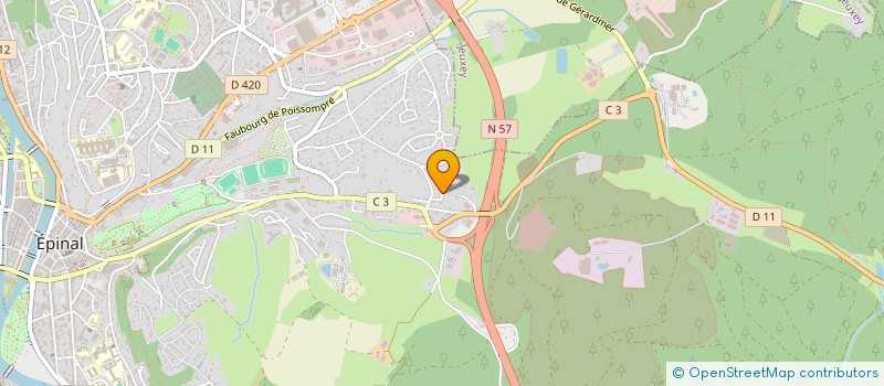 localisation de l'entreprise SCI FILS ET PERE MARTIN  EPINAL