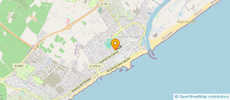 localisation de l'entreprise SCI FILSAND  VALRAS-PLAGE