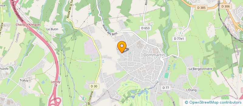 localisation de l'entreprise SCI FILTOM  DOMMARTIN