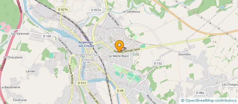 localisation de l'entreprise SCI FILUCINE à ARGENTON-SUR-CREUSE