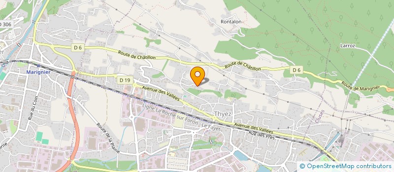 localisation de l'entreprise SCI FILUHEO.  THYEZ