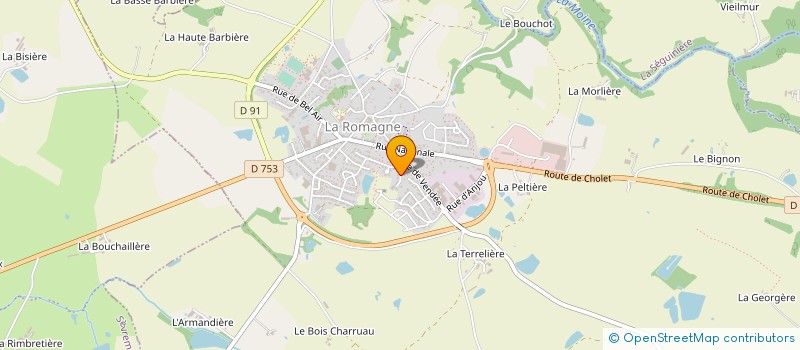 localisation de l'entreprise SCI FIMA  LA ROMAGNE