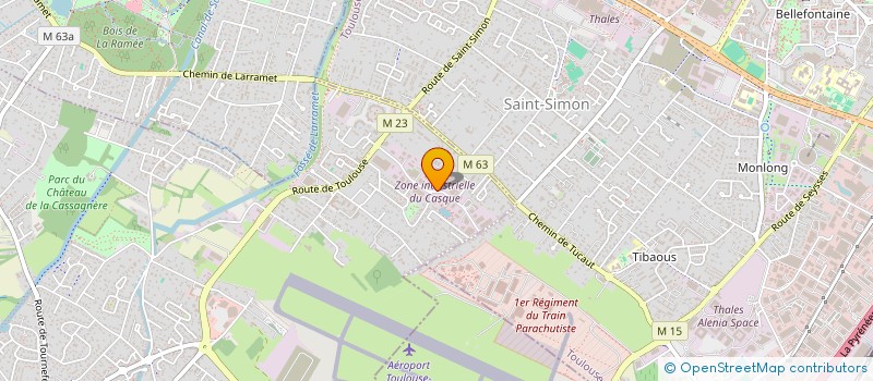 localisation de l'entreprise SCI FIMA  CUGNAUX