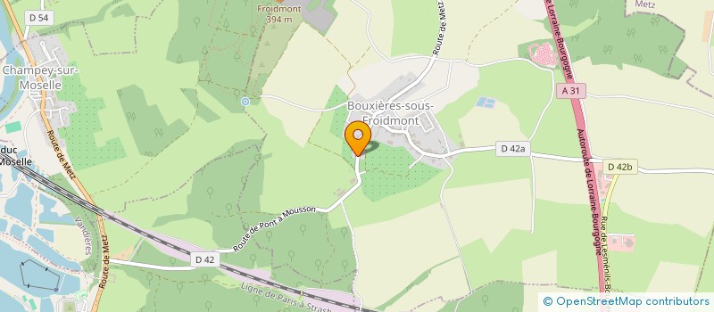 localisation de l'entreprise SCI FIMMOB  BOUXIERES-SOUS-FROIDMONT