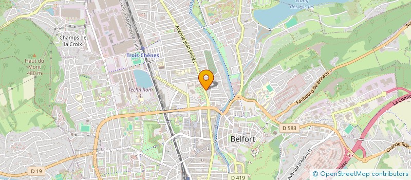 localisation de l'entreprise SCI FIMO  BELFORT