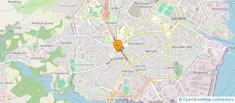 localisation de l'entreprise SCI FIMOBAT  LORIENT