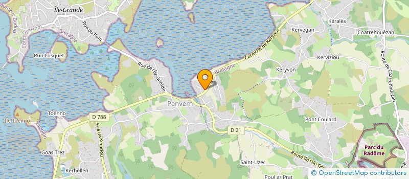 localisation de l'entreprise SCI FIMOR  PLEUMEUR-BODOU