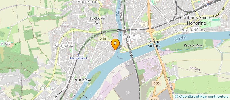 localisation de l'entreprise SCI FIN D'OISE  ANDRESY