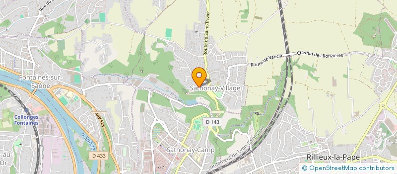 localisation de l'entreprise SCI FIN'INVEST  SATHONAY-VILLAGE