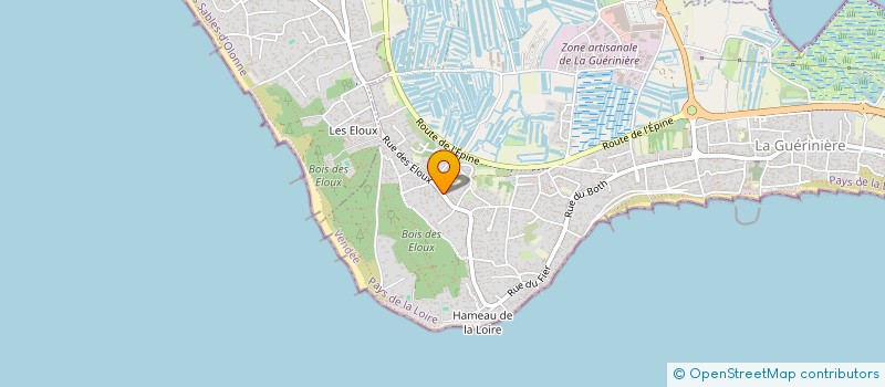 localisation de l'entreprise SCI FINAAM  LA GUERINIERE