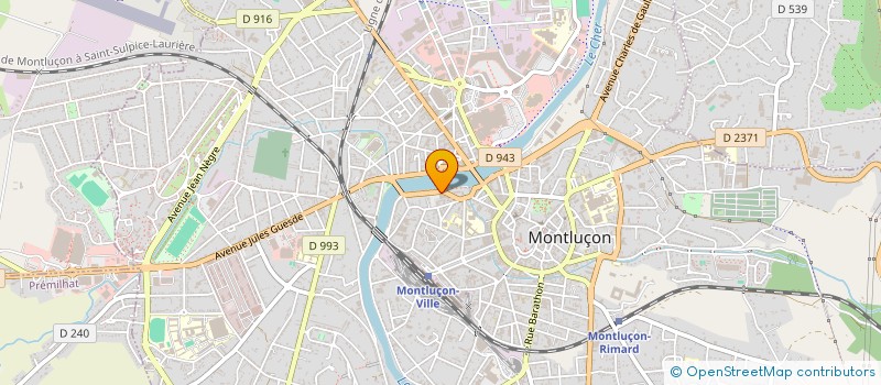 localisation de l'entreprise SCI FINAMBRE à MONTLUCON
