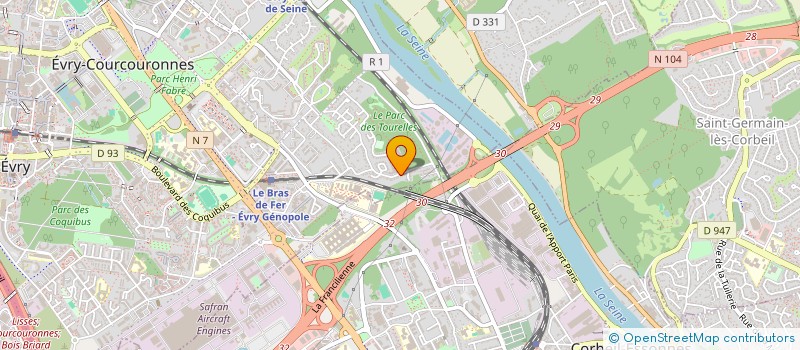 localisation de l'entreprise SCI FINANCES à EVRY-COURCOURONNES