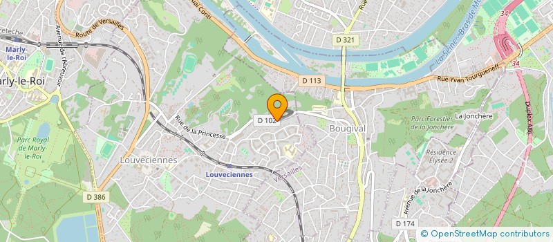 localisation de l'entreprise SCI FINANCIERE BF  LOUVECIENNES