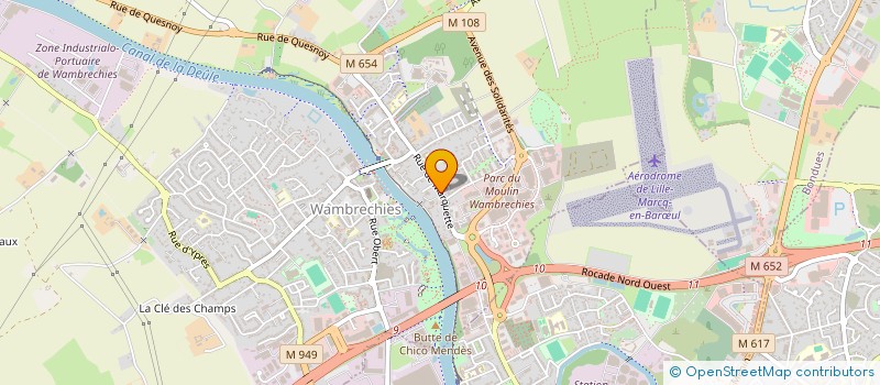 localisation de l'entreprise SCI FINANCIERE ET IMMOBILIERE BULTEAU  WAMBRECHIES