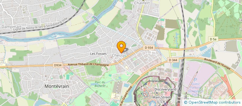 localisation de l'entreprise SCI FINANCIERE GLP  CHESSY