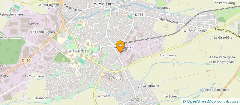 localisation de l'entreprise SCI FINANCIERE GRIMPRET à LES HERBIERS