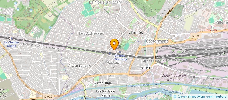 localisation de l'entreprise SCI FINANCIERE LAMARTINE  CHELLES