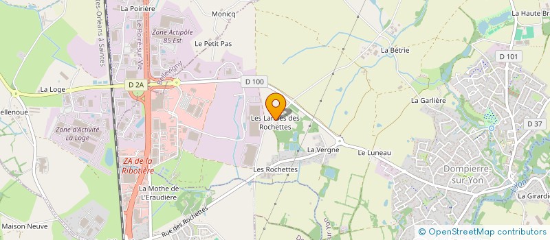 localisation de l'entreprise SCI FINANCIERE ROSEA  DOMPIERRE-SUR-YON