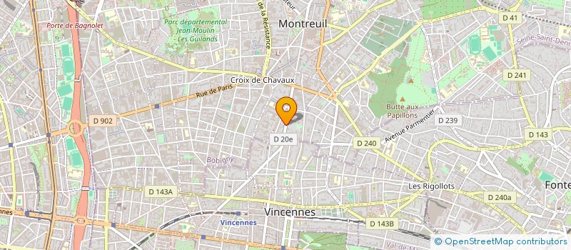 localisation de l'entreprise SCI FINANCIERE SAINT GEORGES à MONTREUIL
