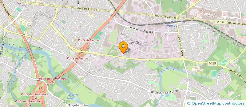 localisation de l'entreprise SCI FINDECO VERTONNE  VERTOU