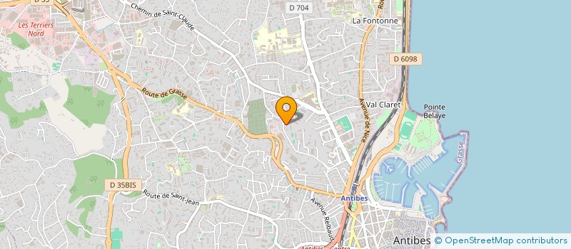 localisation de l'entreprise SCI FINELEC à ANTIBES