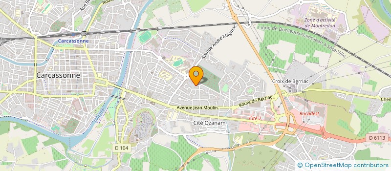 localisation de l'entreprise SCI FINISHLINE à CARCASSONNE