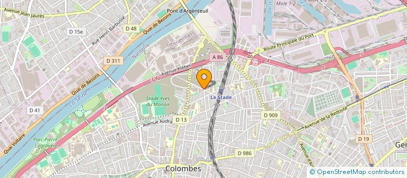 localisation de l'entreprise SCI FINLANDE  COLOMBES