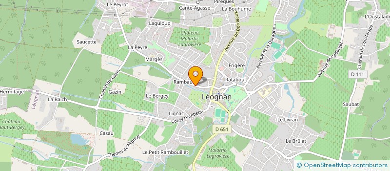 localisation de l'entreprise SCI FINSBOIS  LEOGNAN